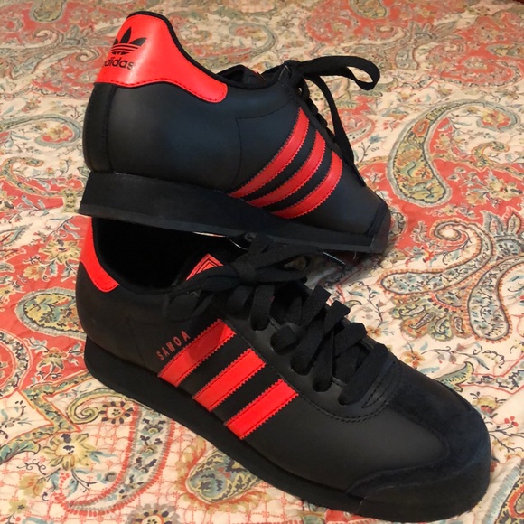 Adidas samoa black and orange Clearance